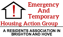 Emergency and Temporary Housing Residents Action Group Logo